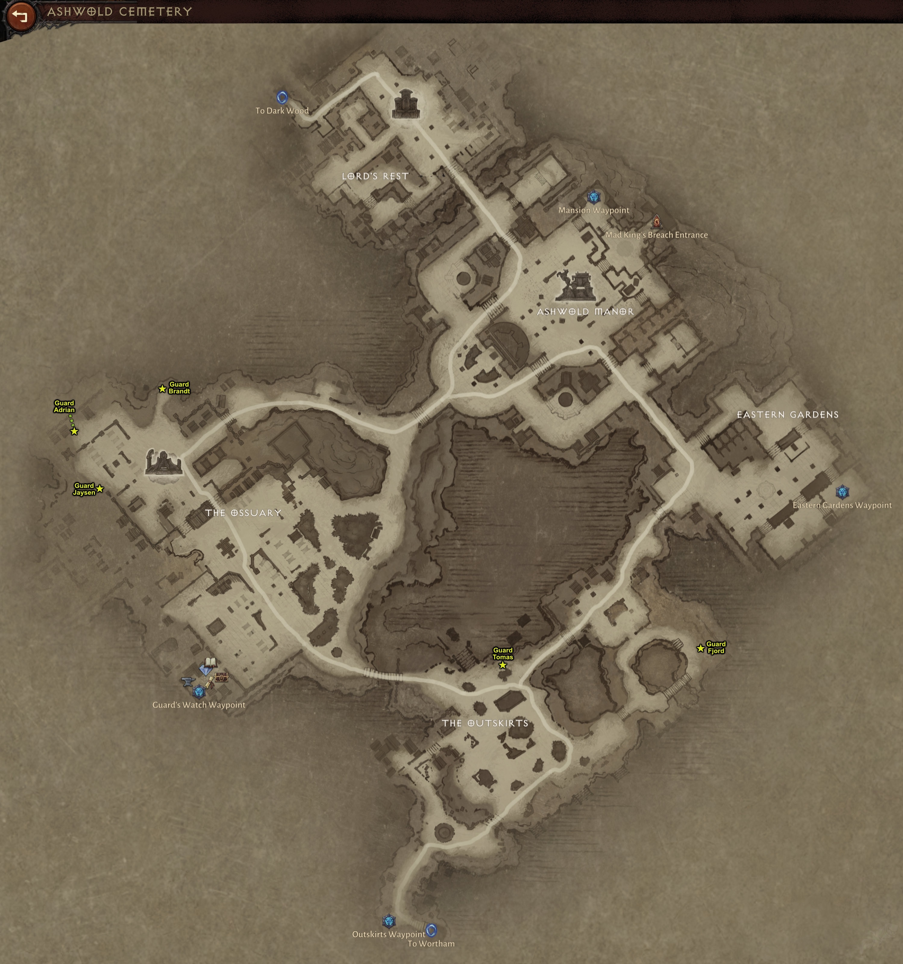 Ashwold Cemetery Maps - Gallery - Diablo 4