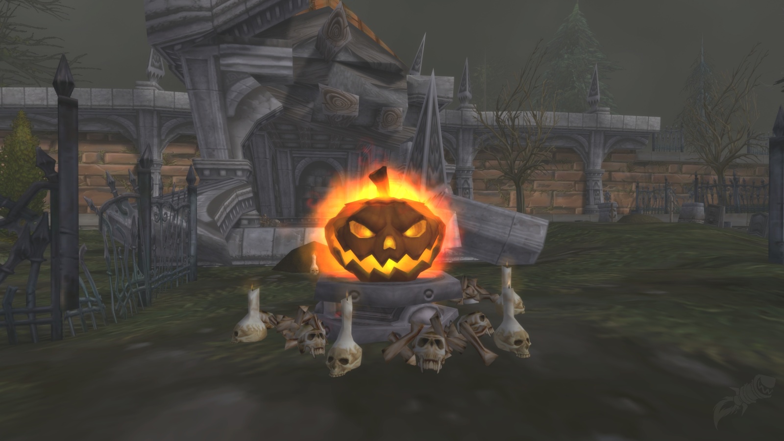 Halloween Pumpkin Fire Headless Horseman
