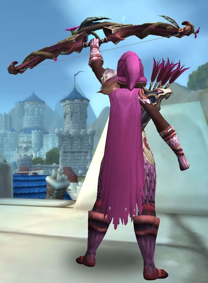 Ensemble Rosenrote Kluft des Vagabunden Gegenstand World of Warcraft