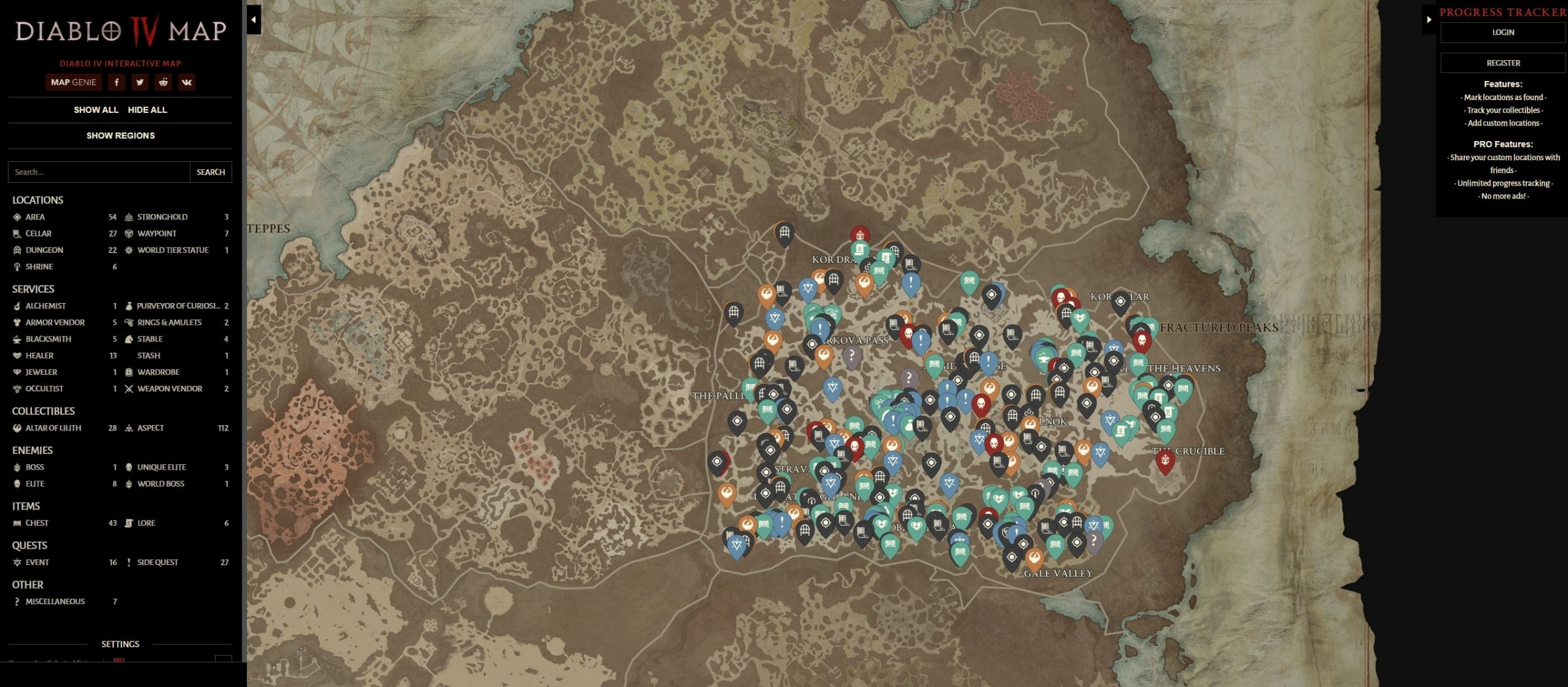 Interactive World Map for Diablo IV Open Beta by Map Genie - Новости Wowhead