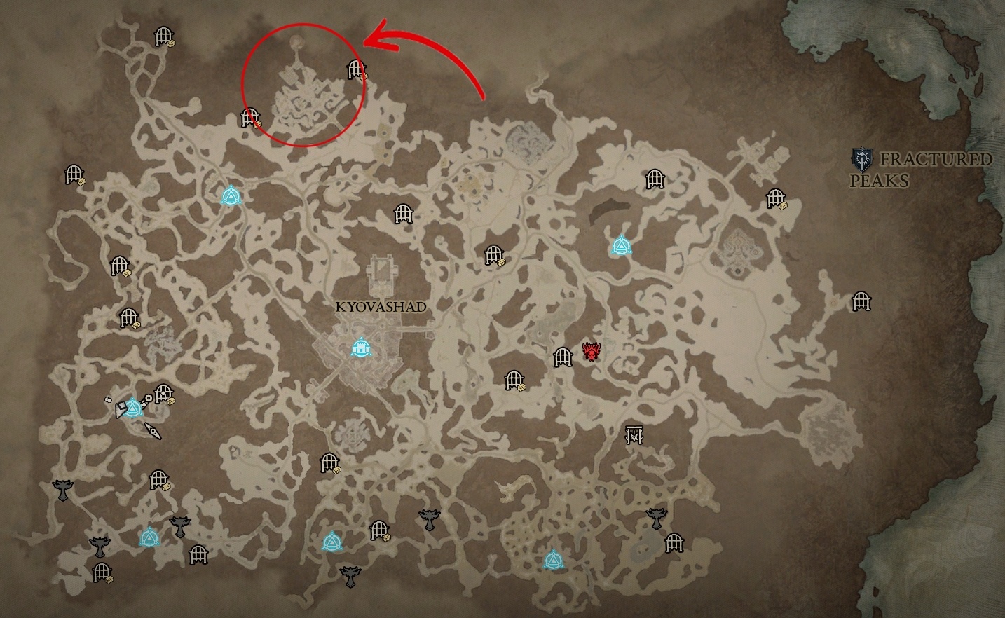 Diablo 4 Stronghold locations