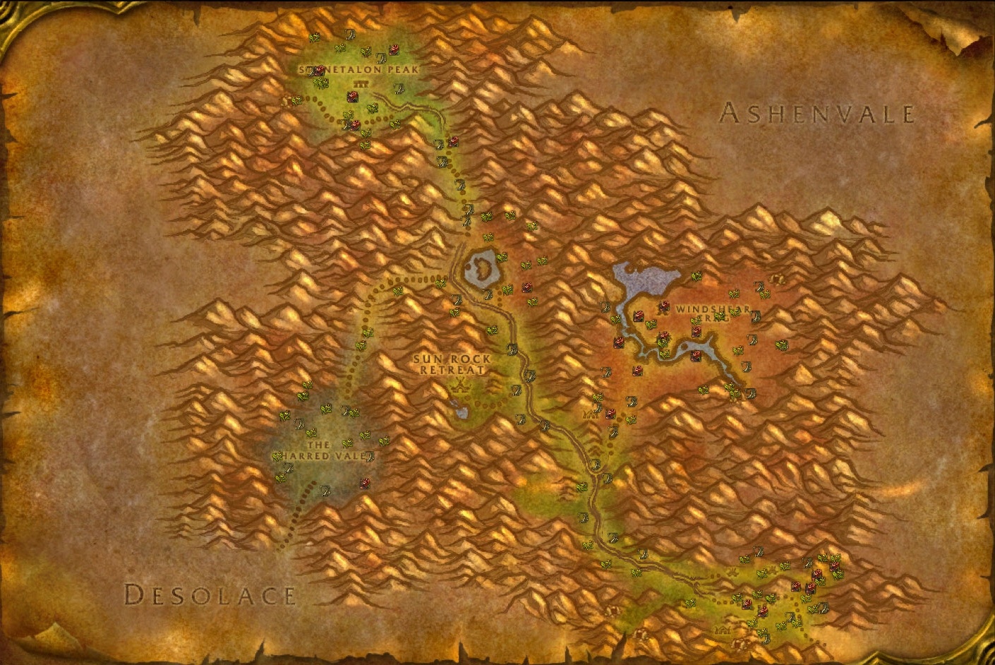 WoW Classic Herbalism Guide 1-300 - WoW Classic Herbalism Stonetalon Mountains
