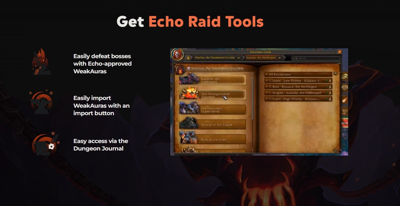 Echo’s Aberrus WeakAuras Now Available via Echo Raid Tools