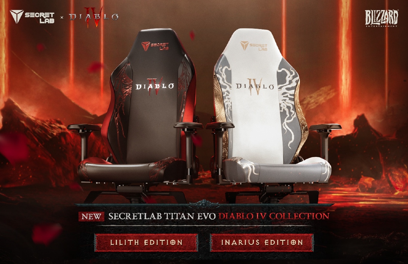 Secretlab x Diablo 4 Gaming Chairs Now Available for Purchase