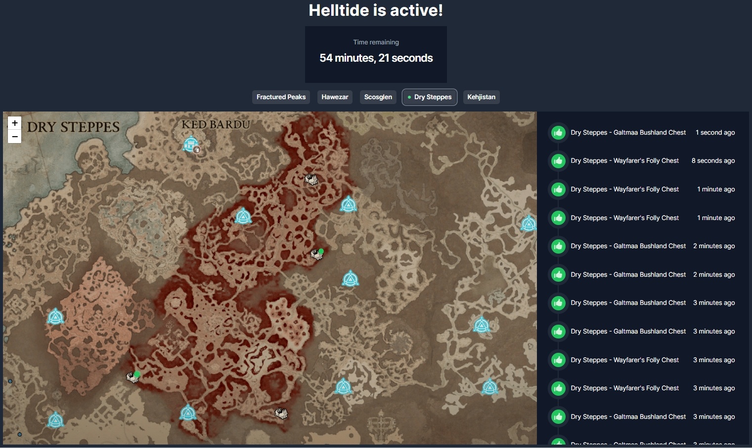 All currently known helltide mystery chest locations : r/diablo4