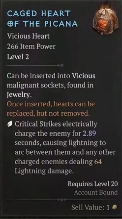 Diablo 4 Malignant Hearts list and how to use them