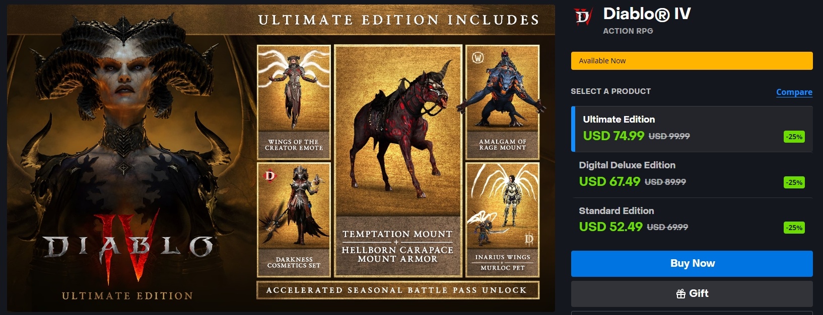Diablo 4 On Sale - All Editions 25% Off - Wowhead News