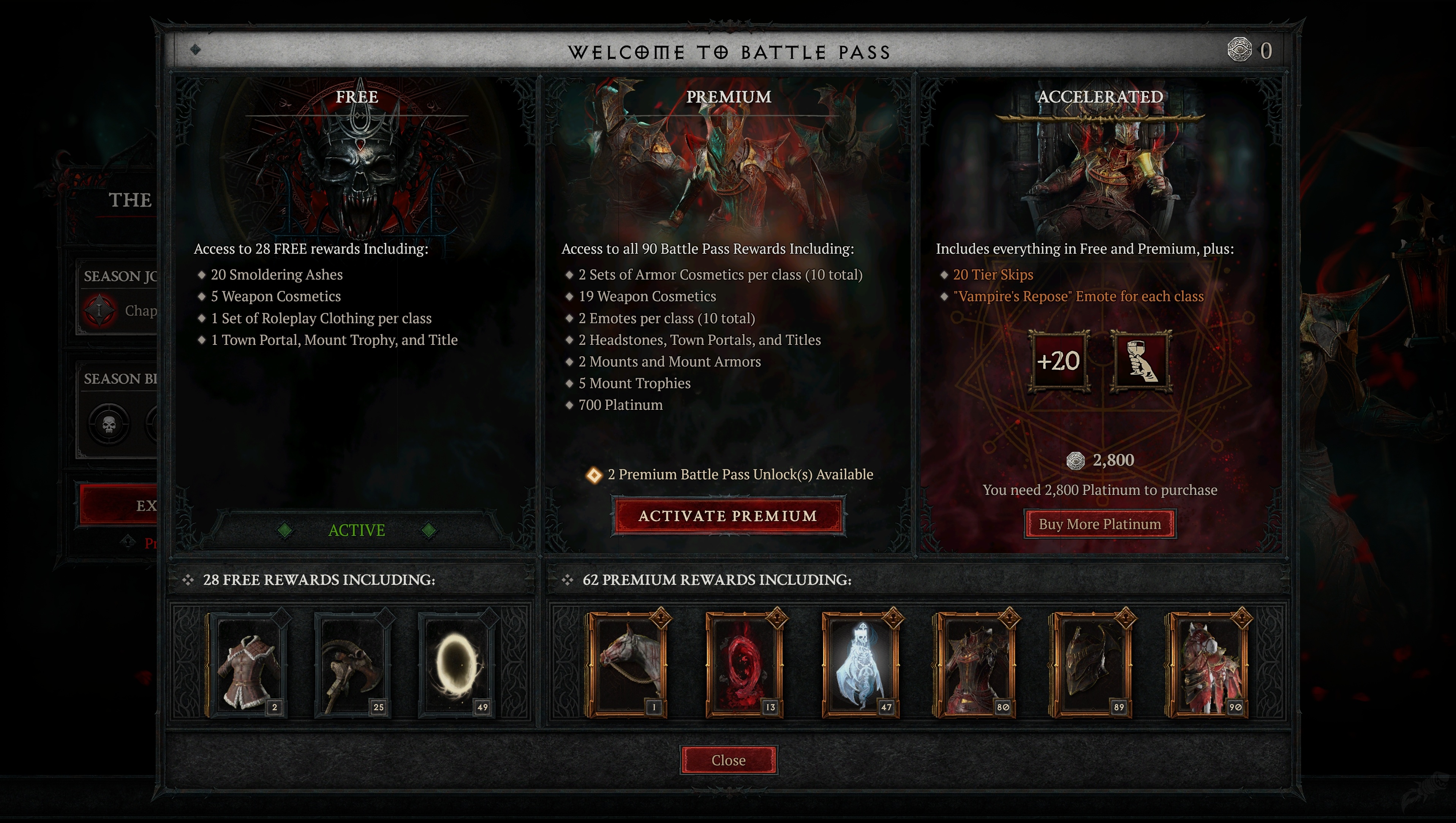 Four free Diablo 4 battle pass tier skips available for anyone