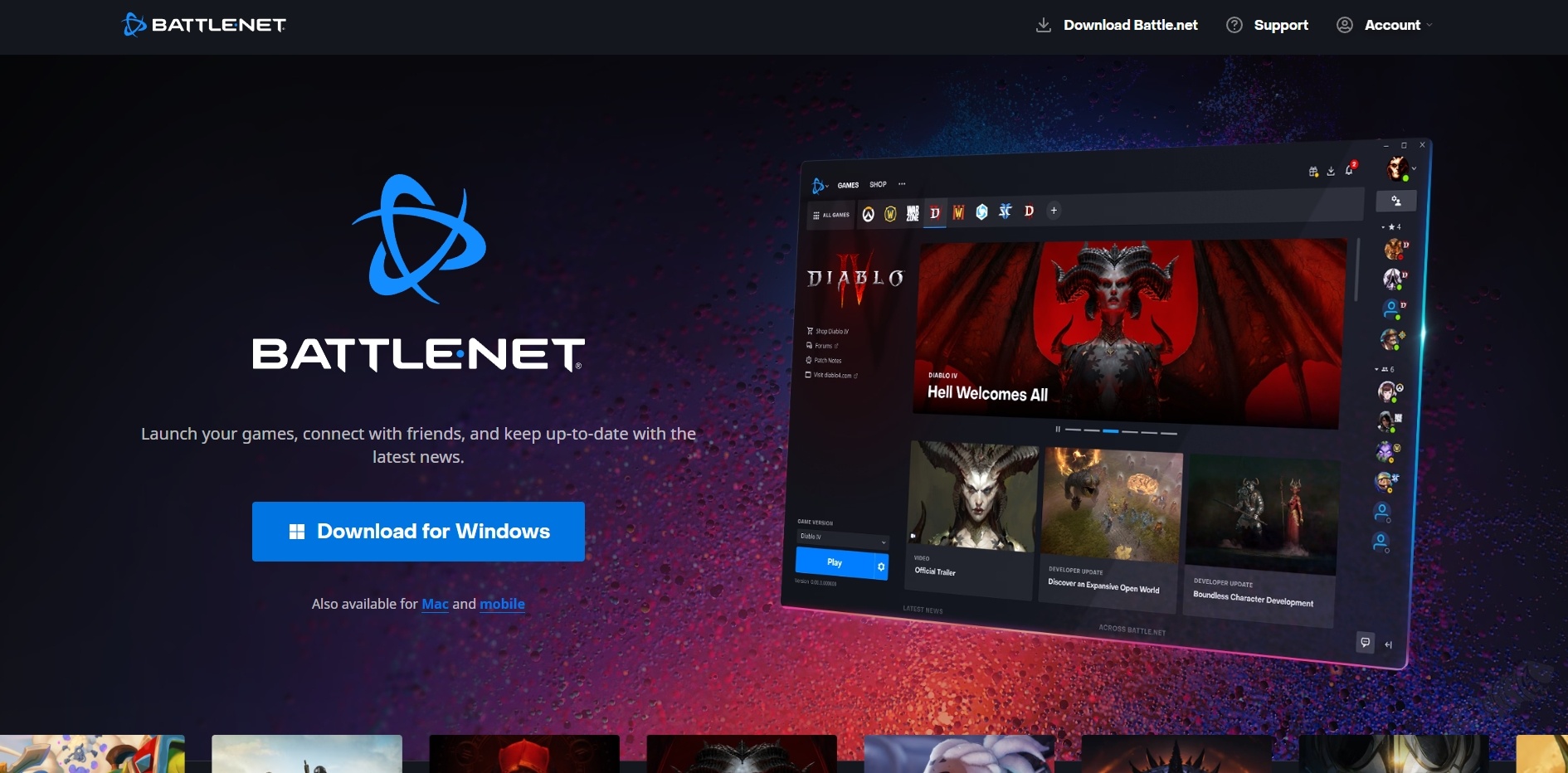 Download Battle.net for Windows and Mac