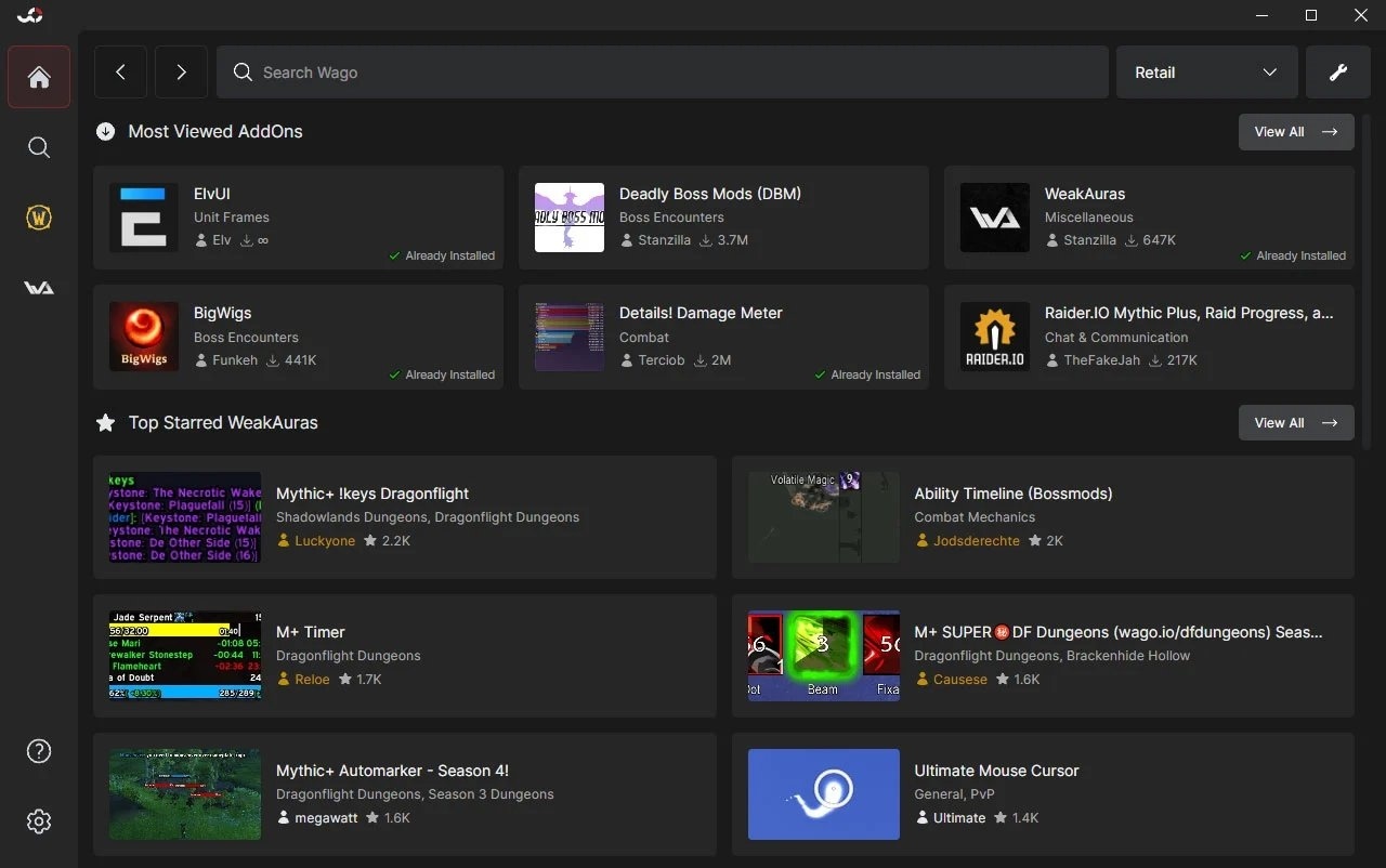 Wago App V2.0 - Now Supporting Retail, Cataclysm, and ElvUI - Новости  Wowhead