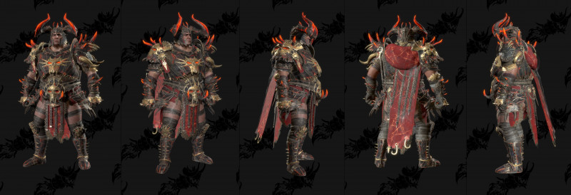 All Diablo 4 Season 5 Battlepass Cosmetic Armor Sets Datamined ...