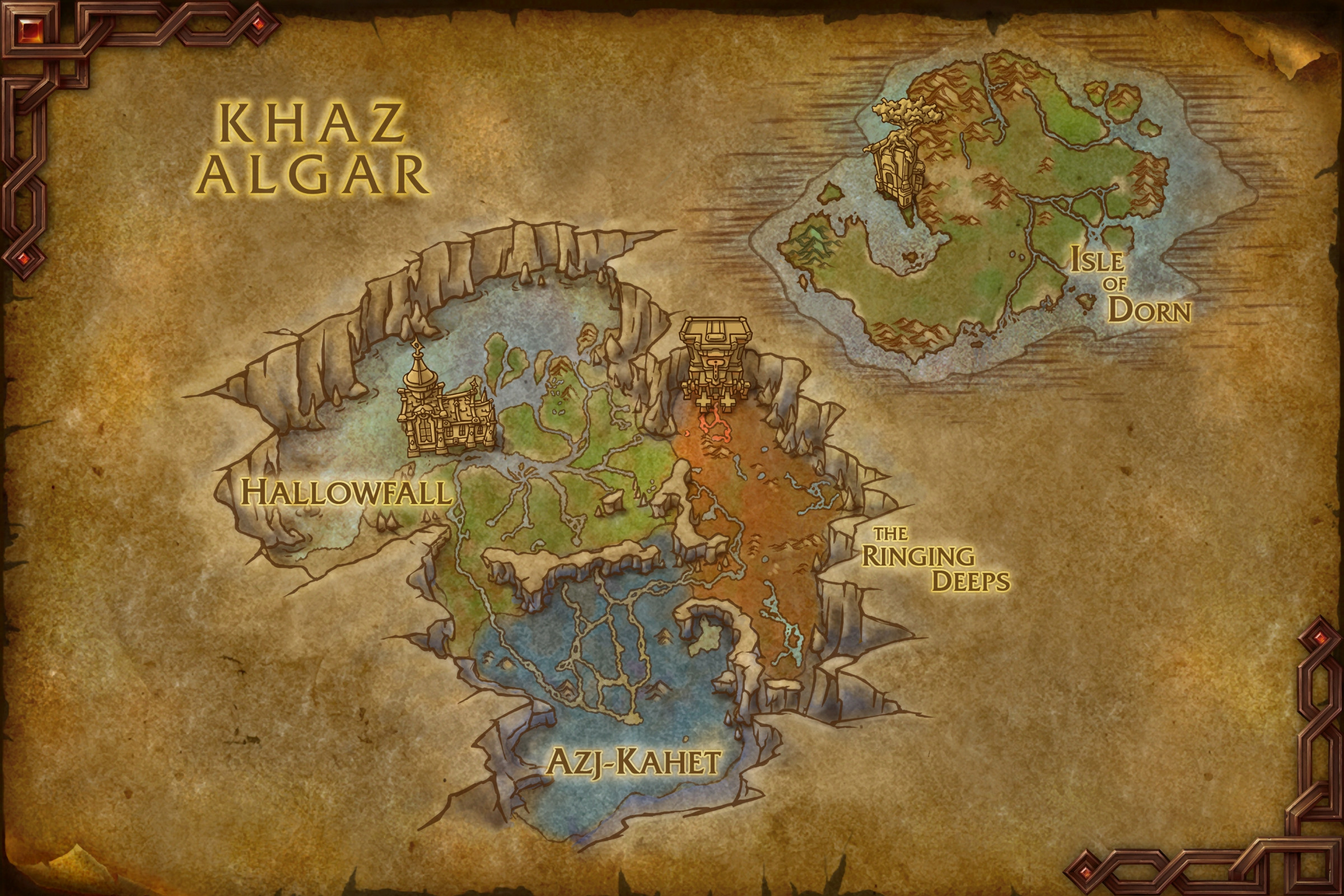 New Maps in the War Within Beta - Khaz Algar, Azj-Kahet, Dornogal & More! -  Noticias de Wowhead