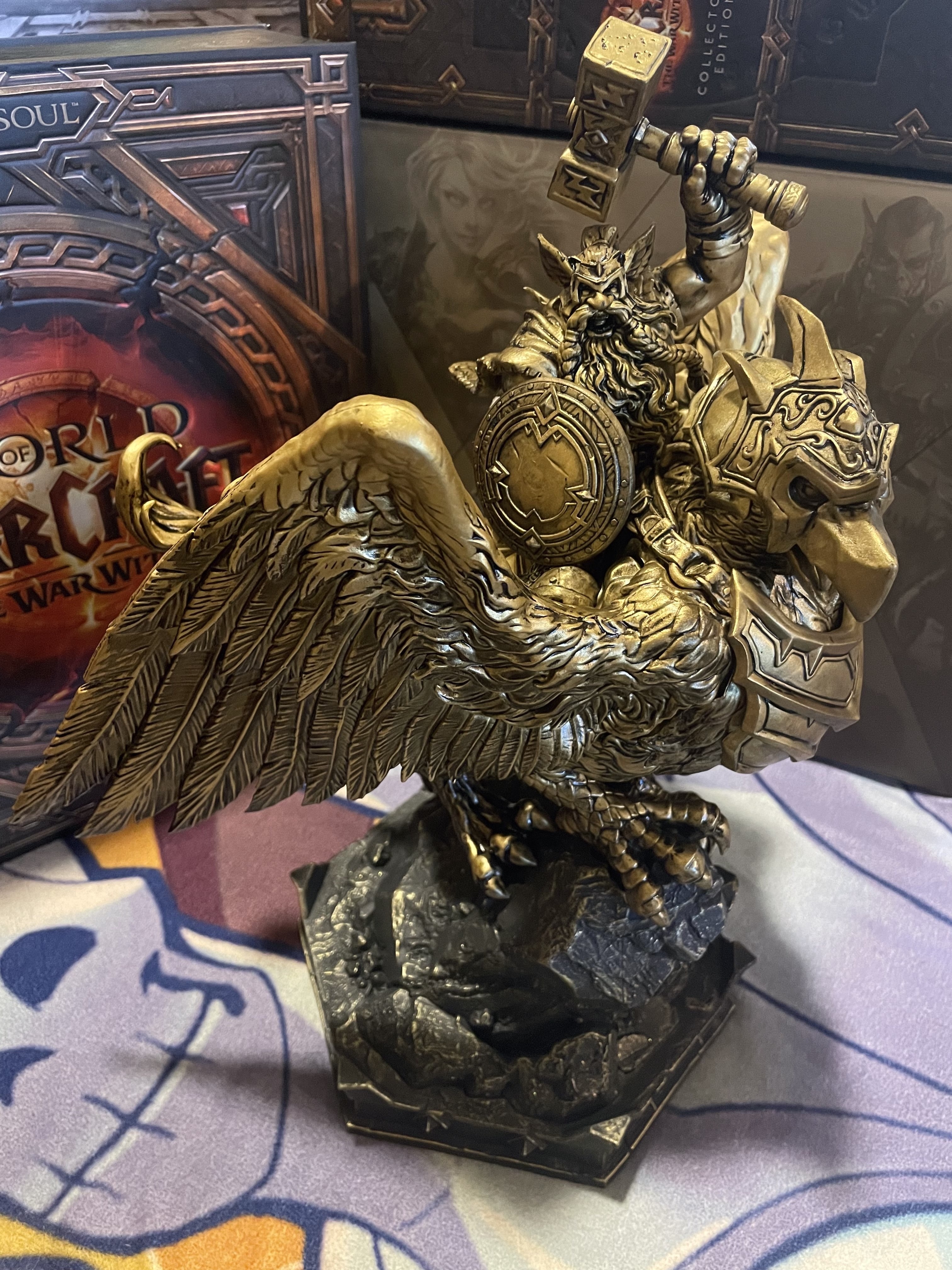 The War Within 20th Anniversary Collector's Edition - Gryphon Rider Statue, Art Book, Collector's Pin - Wowhead News The War Within 20th Anniversary Collector's Edition - Gryphon Rider Statue, Art Book, Collector's Pin - Wowhead News