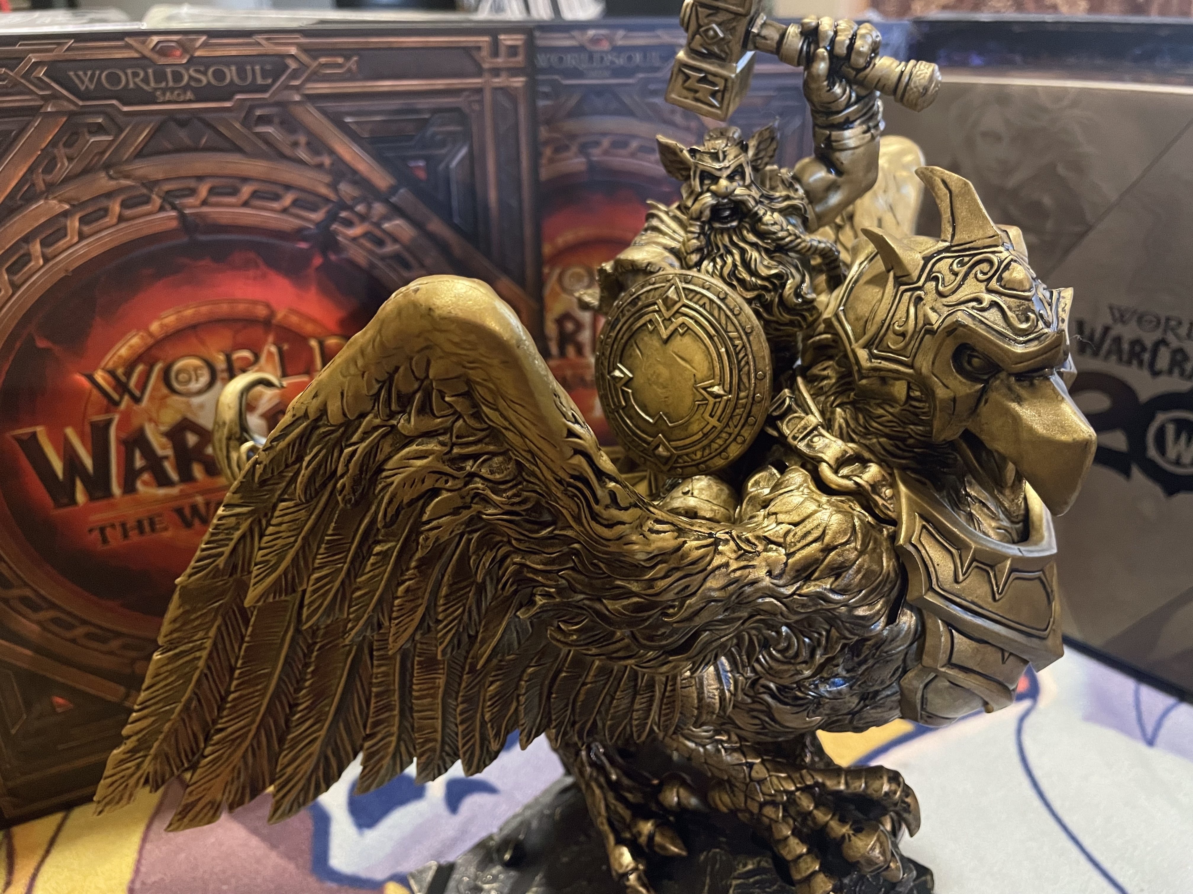The War Within 20th Anniversary Collector's Edition - Gryphon Rider Statue, Art Book, Collector's Pin - Wowhead News The War Within 20th Anniversary Collector's Edition - Gryphon Rider Statue, Art Book, Collector's Pin - Wowhead News