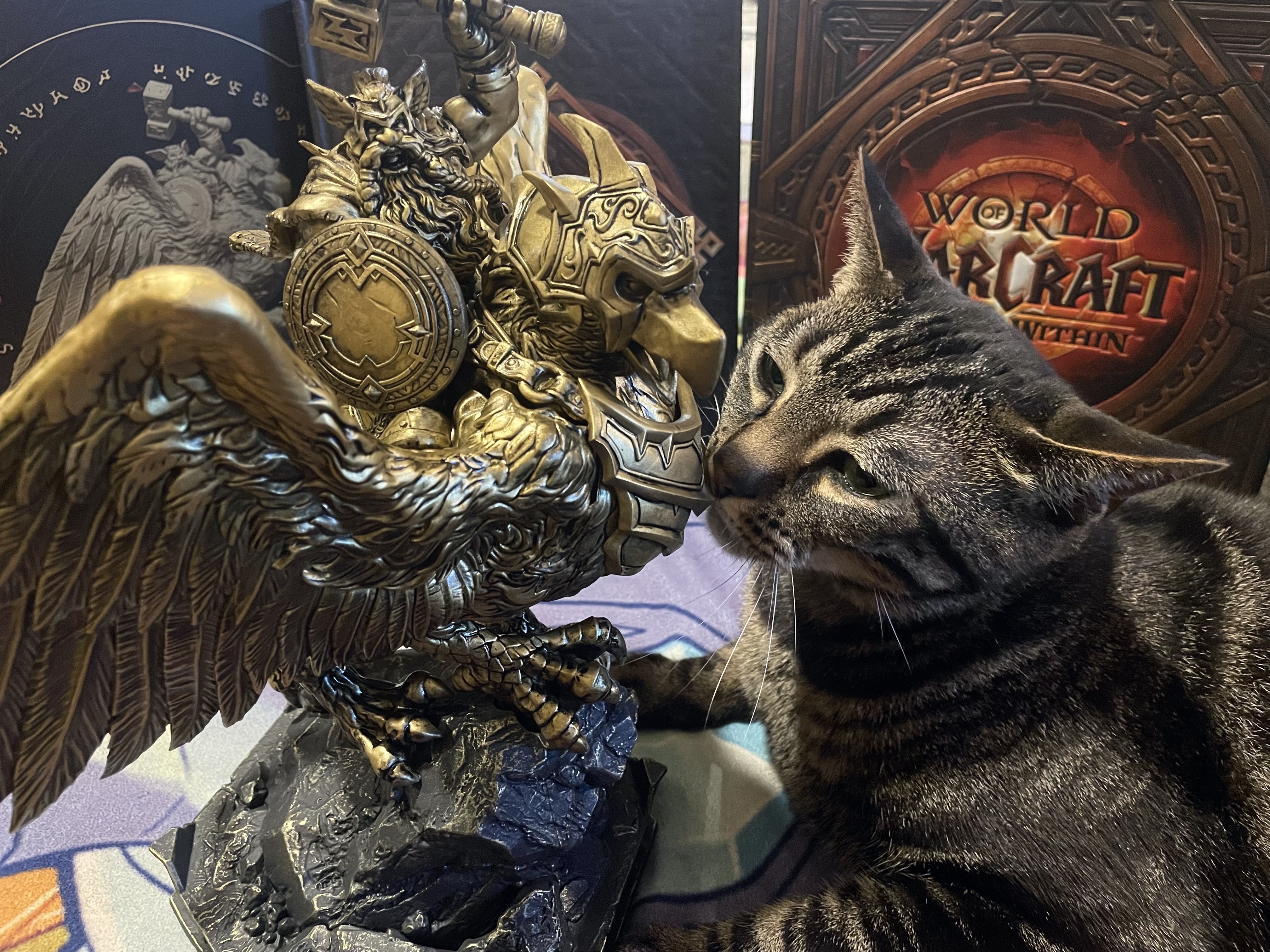 The War Within 20th Anniversary Collector's Edition - Gryphon Rider Statue, Art Book, Collector's Pin - Wowhead News The War Within 20th Anniversary Collector's Edition - Gryphon Rider Statue, Art Book, Collector's Pin - Wowhead News