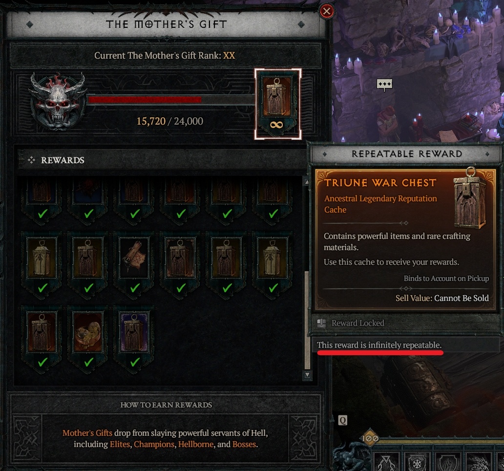 Mother’s Gift Reputation Rewards Continue after Final Reward Tier 