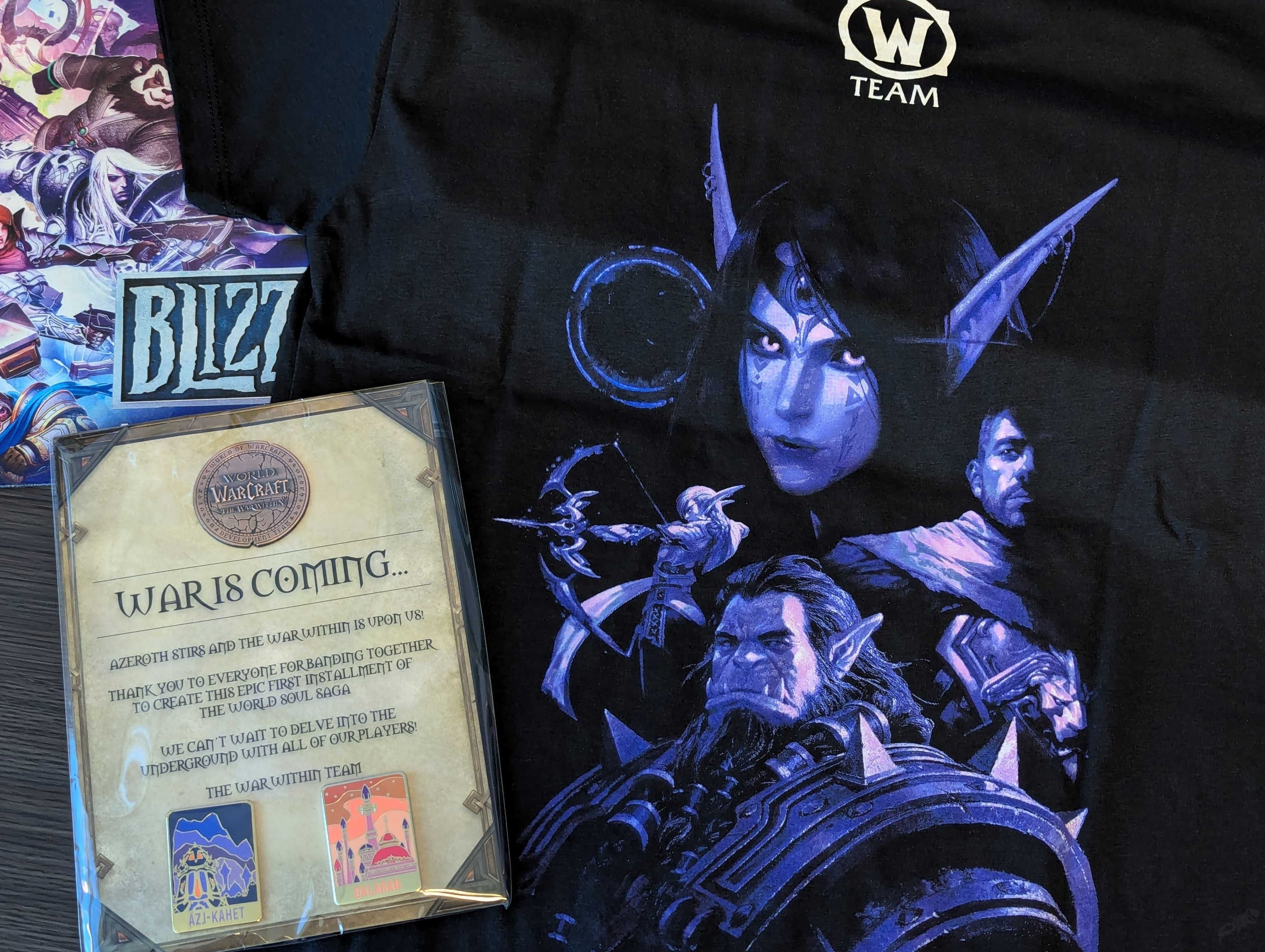 Blizzard Entertainment selling Warcraft Shadowlands Dev Employee Polo