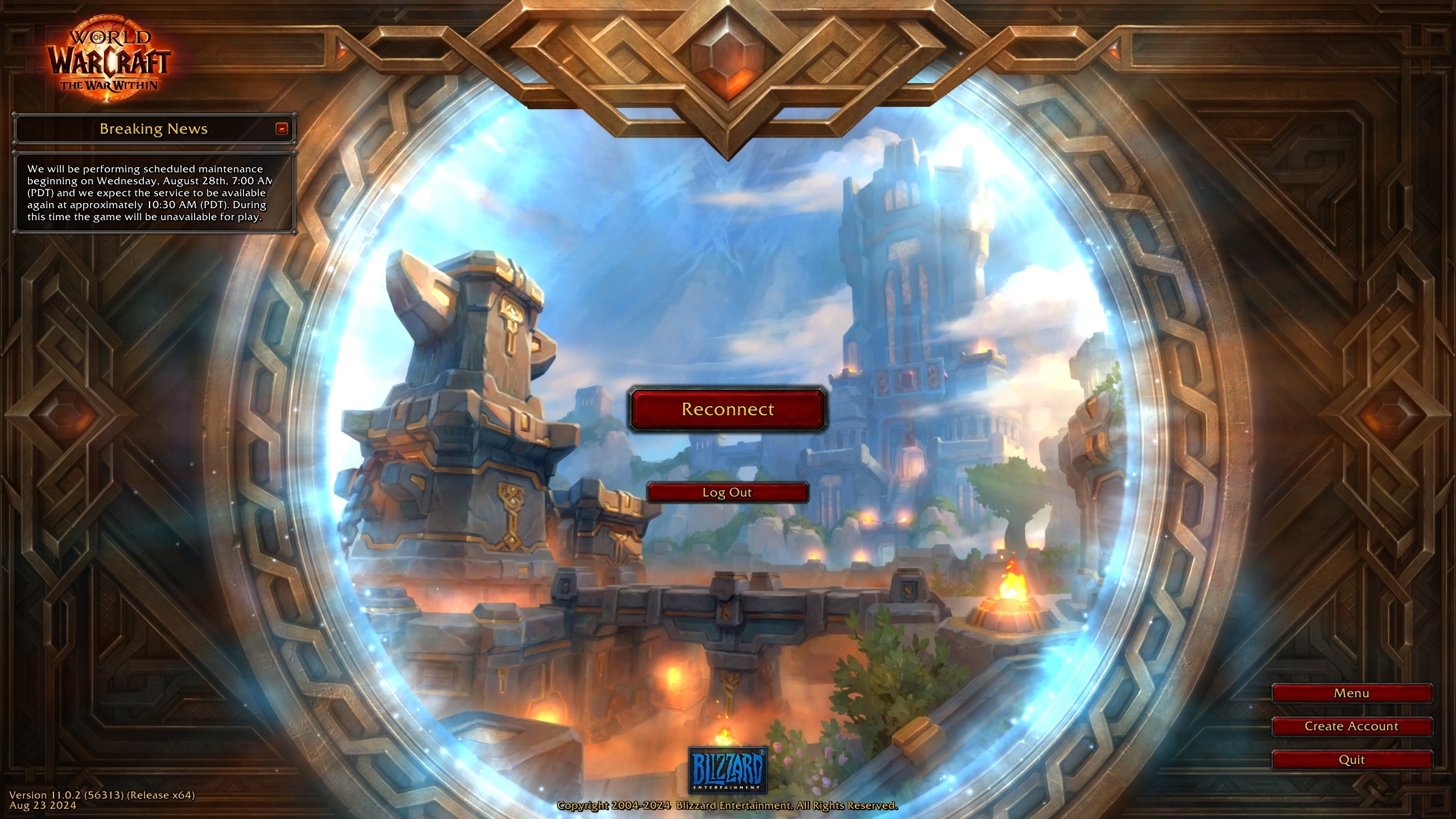 The War Within Live Servers Up Following Scheduled Maintenance 