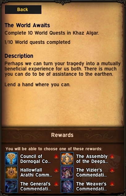 World Quest Bonus Event Now Live with Weekly Reset - Wowhead News
