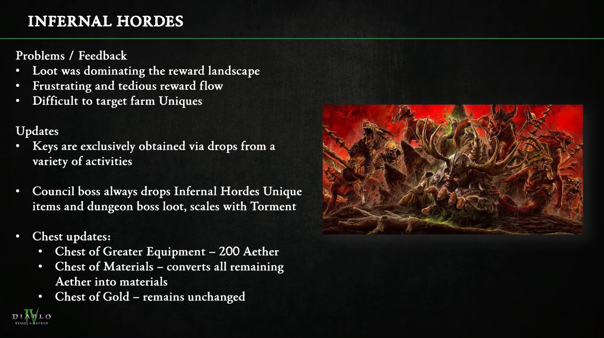 Changes to Infernal Hordes Coming in Diablo 4 - Season of Hatred 