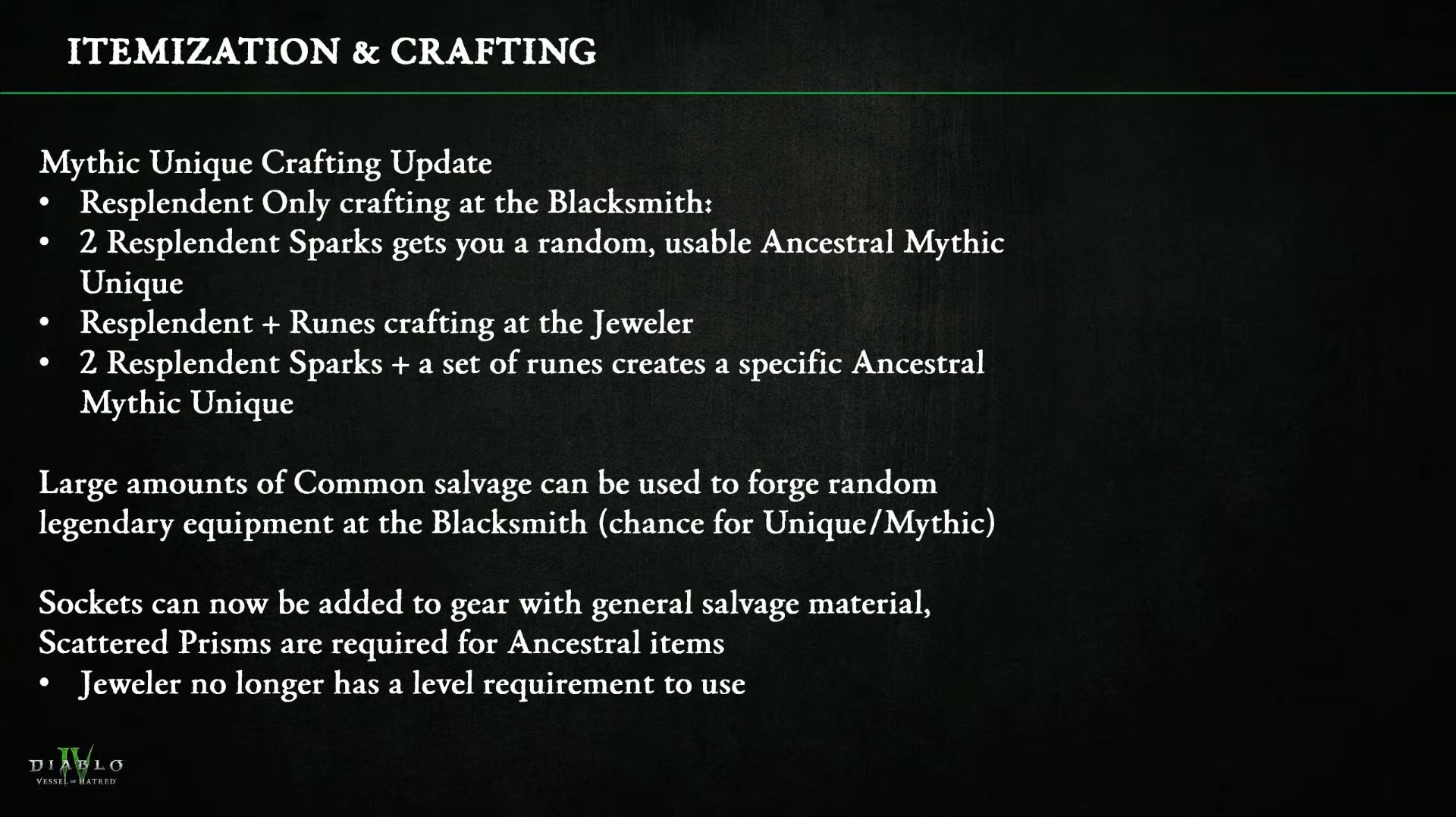 Normal, Magic, &amp; Rare Items Auto-Salvaged in Torment Difficulty 