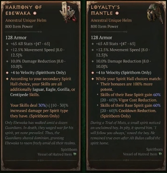 All New Spiritborn Unique Items - Diablo 4 Patch 2.0.1 and Patch 