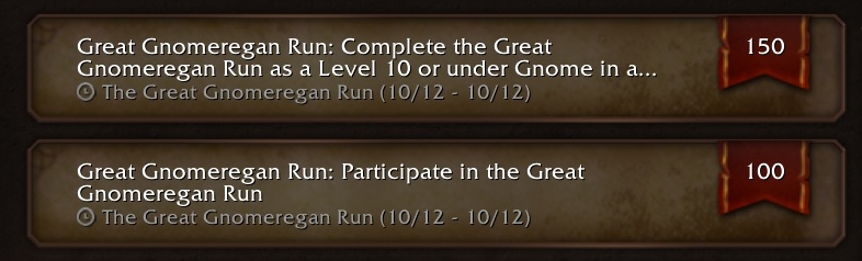 Running of the Gnomes Charity Event on October 12th at 4pm PDT 