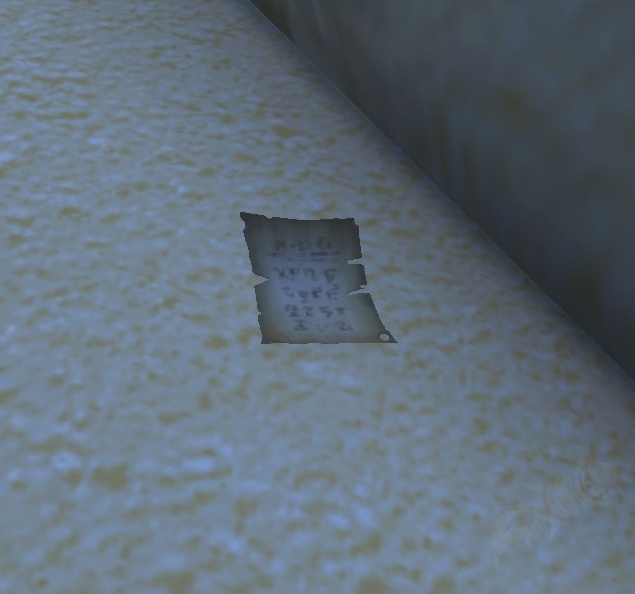 Ancient Treasure Note - Object - World of Warcraft