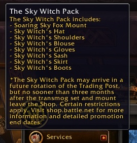 The Sky Witch Pack Now Available in Battle.net Shop