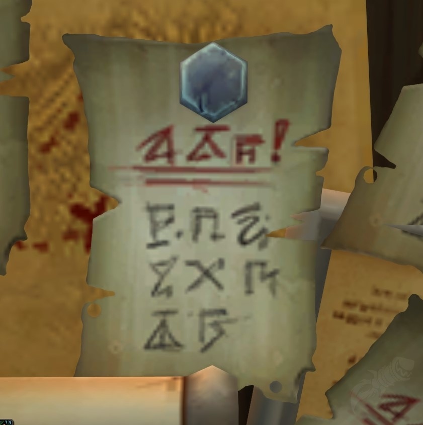 Shiny Ransom Note Object World of Warcraft