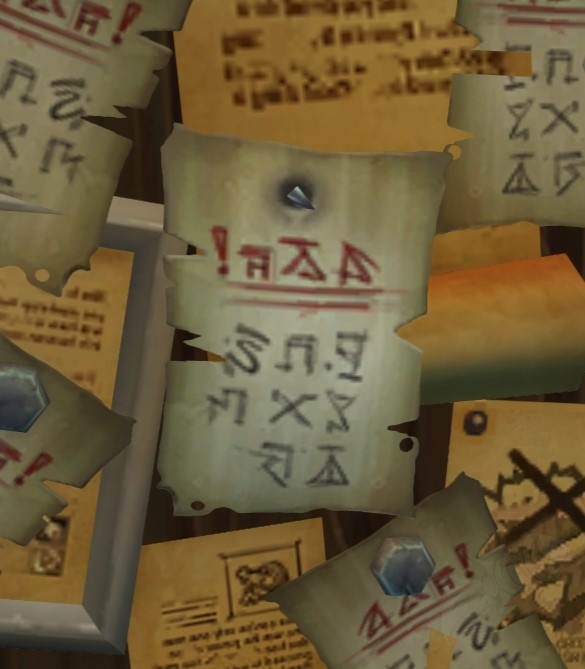 Ghostly Ransom Note Object World of Warcraft