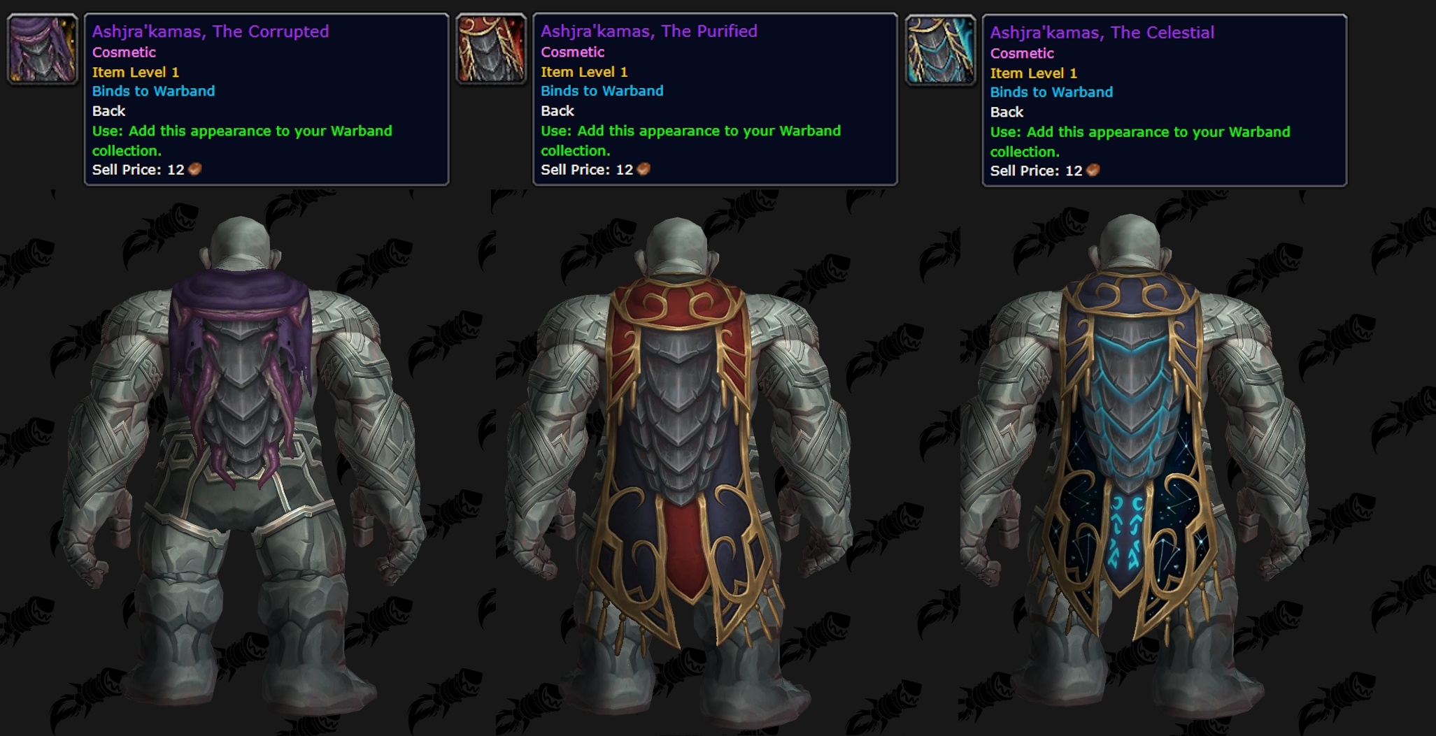 BfA Legendary Cloak Returns in Patch 11.1.5 PTR Datamining
