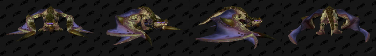 A gray and purple proto drake.