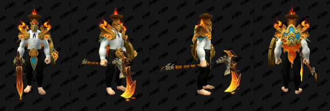 Midsummer Grand Fire Festival weapons and armor with shirt