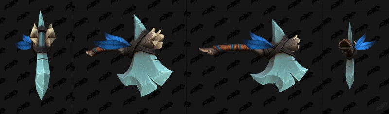 Amani 1H Axe Blue and Orange Transmog