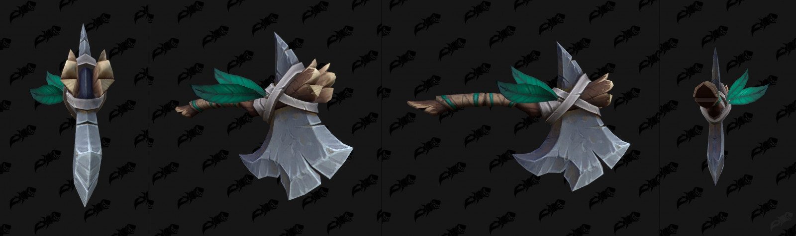 Amani 1H Axe Green and Brown Transmog