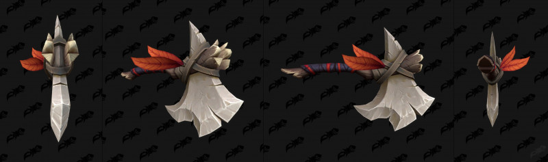 Amani 1H Axe Black and Orange Transmog