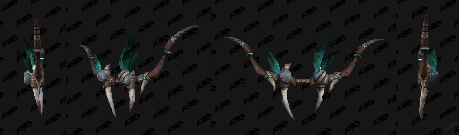 Amani Bow Green and Brown Transmog
