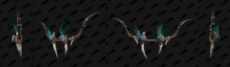 Amani Bow Green and Brown Transmog