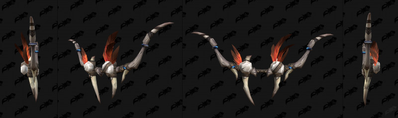 Amani Bow Black and Orange Transmog