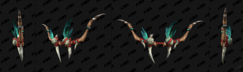 Amani Bow Green and Red Transmog