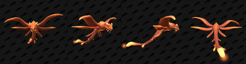 Baby Sporebat Variant Orange