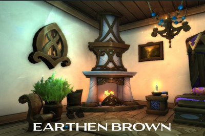 Earthen brown housing dye