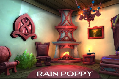 rain poppy housing dye
