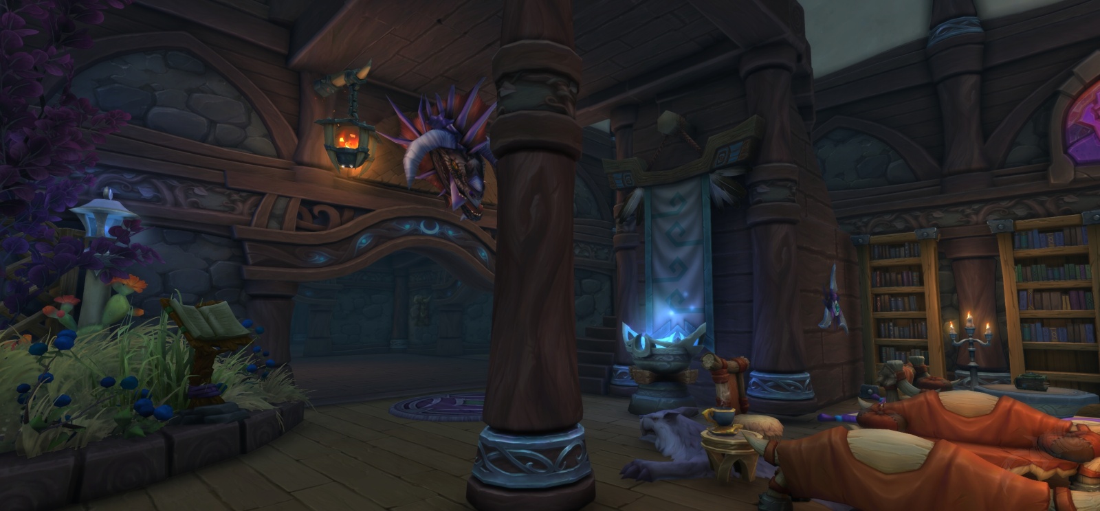 Cozy Library World of Warcraft