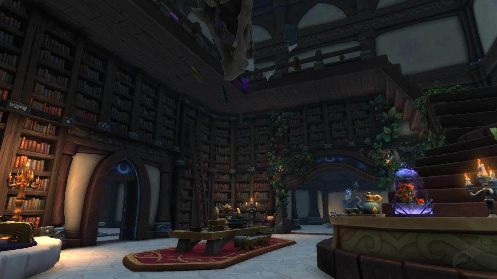 Beauty & the Beast Inspired Library World of Warcraft