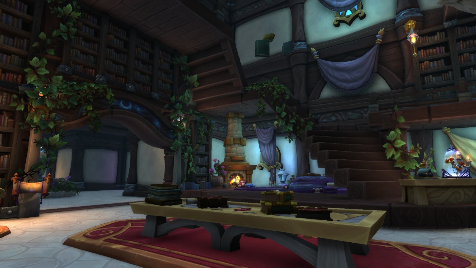 Wow Library Blueprint Beauty & the Beast Inspired Library - World of Warcraft