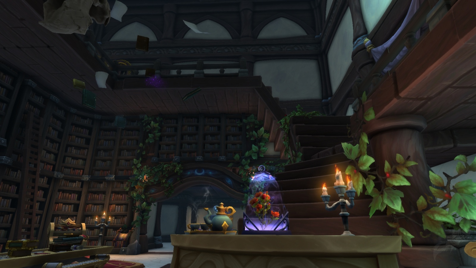 Beauty & the Beast Inspired Library World of Warcraft