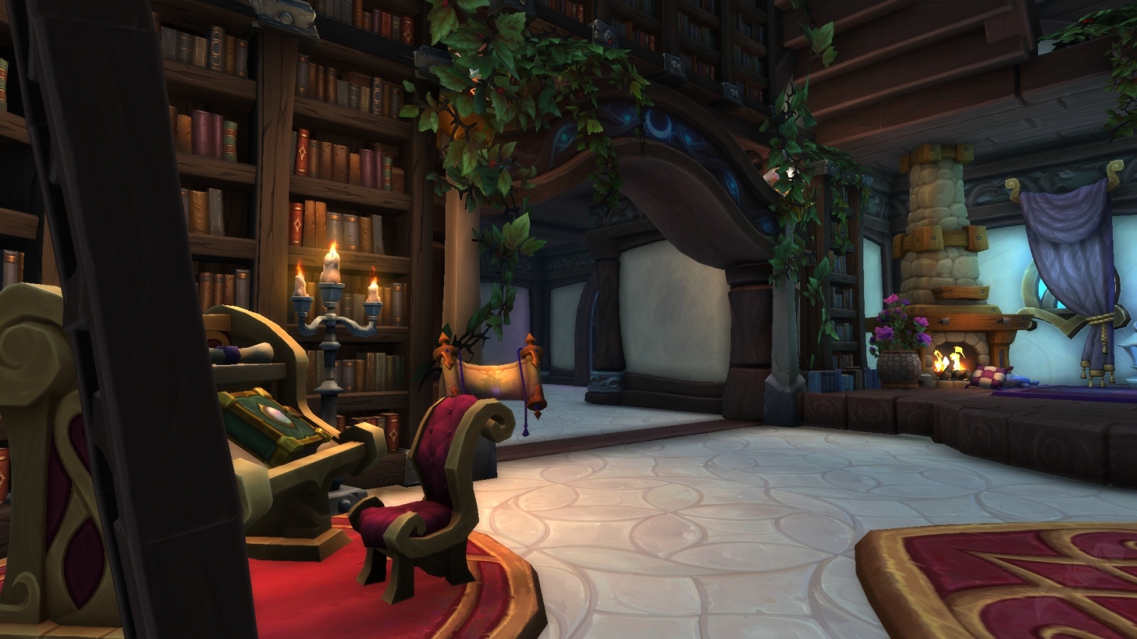 Beauty & the Beast Inspired Library World of Warcraft