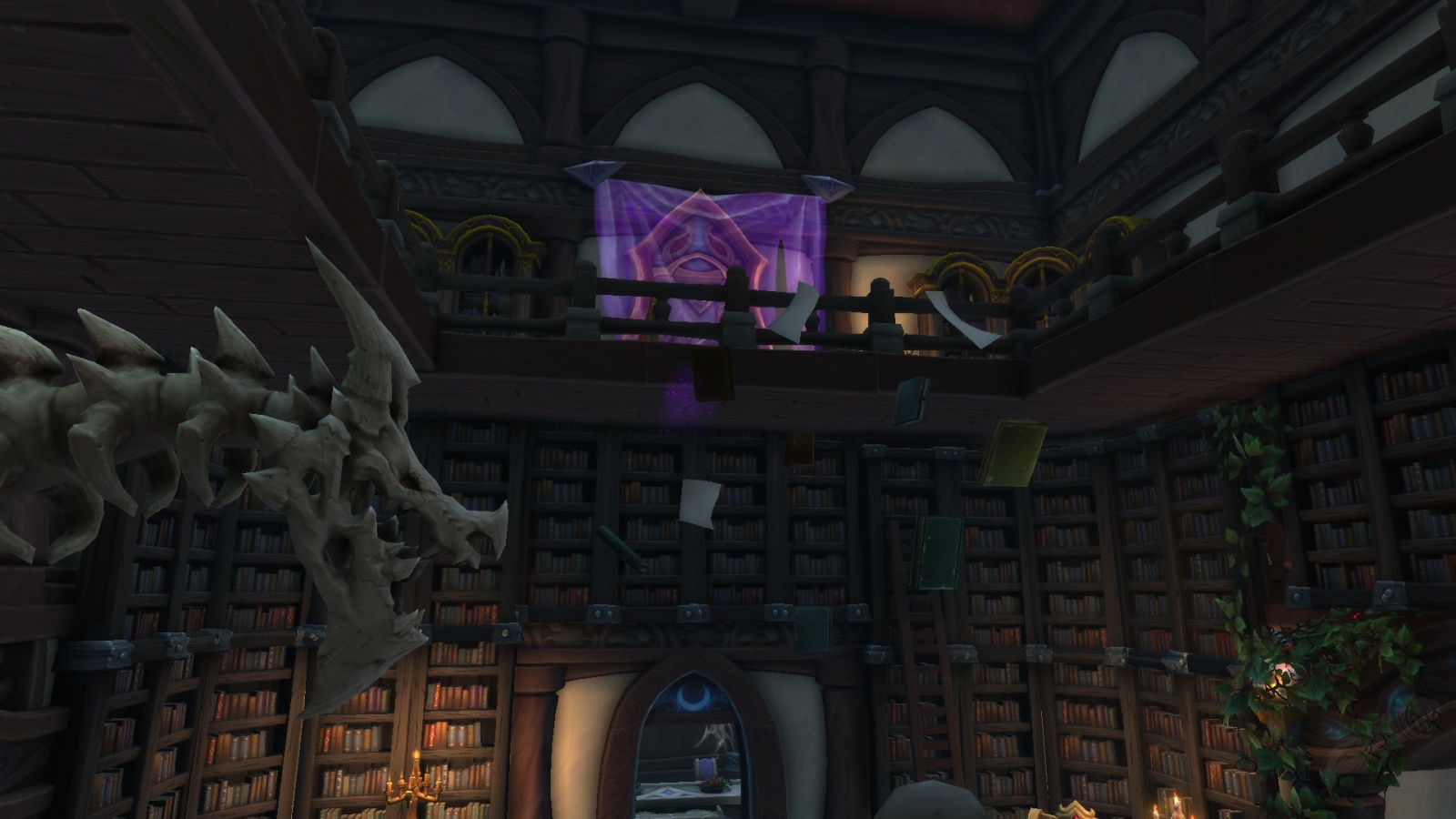 Beauty & the Beast Inspired Library World of Warcraft